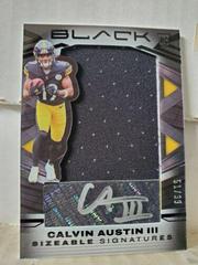 Calvin Austin III Football Cards 2022 Panini Black Sizeable Signatures Rookie Jersey Prices
