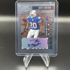 Donte Whitner [Autograph] #202 Football Cards 2006 Playoff Contenders Prices