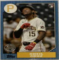 Oneil Cruz [Blue] Baseball Cards 2022 Topps 1987 Series 2 Prices
