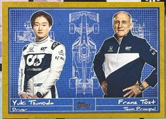 Franz Tost, Yuki Tsunoda [Gold] #D-6 Racing Cards 2021 Topps Formula 1 Debrief Prices