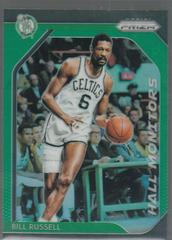 Bill Russell [Green Prizm] Basketball Cards 2018 Panini Prizm Hall Monitors Prices