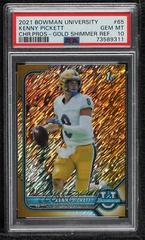 Kenny Pickett [Gold Shimmer] #65 Football Cards 2021 Bowman University Prices