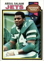 Abdul Salaam [Cream Colored Back] #462 Football Cards 1979 Topps Prices