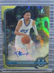 Trey Alexander [Chrome Gold Refractor] Basketball Cards 2021 Bowman University Prices