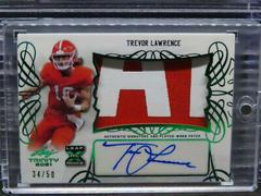Trevor Lawrence [Green] #PA-TL1 Football Cards 2021 Leaf Trinity Patch Autographs Prices