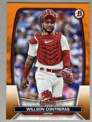 Willson Contreras [Orange] Baseball Cards 2023 Bowman Prices