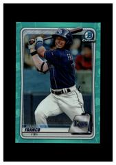 Wander Franco [Aqua Refractor] #BCP-1 Baseball Cards 2020 Bowman Chrome Prospects Prices