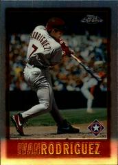Ivan Rodriguez #114 Baseball Cards 1997 Topps Chrome Prices