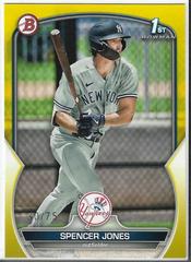 Spencer Jones [Yellow] #BPPF-139 Baseball Cards 2023 Bowman 1st Edition Prices