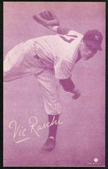 Vic Raschi [Red Tint] #5 Baseball Cards 1953 Canadian Exhibits Prices