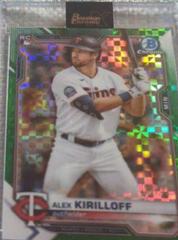 Alex Kirilloff [X Green Xfractor] #3 Baseball Cards 2021 Bowman Chrome Prices