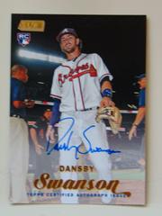 Dansby Swanson [Gold Foil] Baseball Cards 2017 Stadium Club Autographs Prices