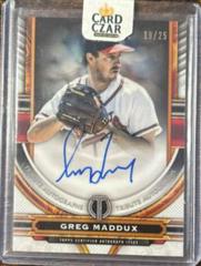 Greg Maddux [Orange] Baseball Cards 2023 Topps Tribute Olympus Autographs Prices