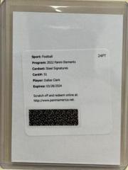 Dallas Clark #SS-DC Football Cards 2022 Panini Elements Steel Signatures Prices