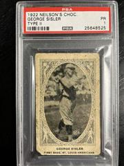 George Sisler Baseball Cards 1922 Neilson's Chocolate Type II Prices