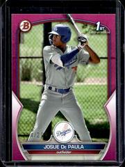 Josue De Paula [Fuchsia] Baseball Cards 2023 Bowman Paper Prospects Prices