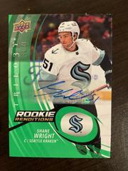 Shane Wright [Autograph] #RR-40 Hockey Cards 2022 Upper Deck Trilogy Rookie Renditions Prices