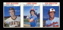 Bert Blyleven, Ken Singleton, Larry Bowa [Hand Cut Panel] Baseball Cards 1979 Hostess Prices