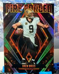 Drew Brees [Silver Lazer] Football Cards 2022 Panini Phoenix Fire Forged Prices
