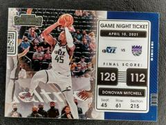 Donovan Mitchell Basketball Cards 2021 Panini Contenders Game Night Ticket Prices