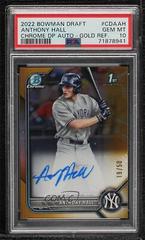 Anthony Hall [Gold] #CDA-AH Baseball Cards 2022 Bowman Draft Chrome Autographs Prices