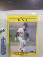 Jeff King #39 Baseball Cards 1991 Fleer Prices