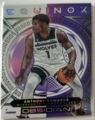 Anthony Edwards [Purple Flood] #26 Basketball Cards 2022 Panini Obsidian Equinox Prices
