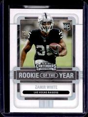 Zamir White [Silver] #ROY-ZWH Football Cards 2022 Panini Contenders Rookie of the Year Prices