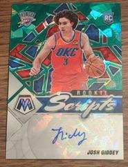 Josh Giddey [Green Ice] Basketball Cards 2021 Panini Mosaic Rookie Scripts Autographs Prices
