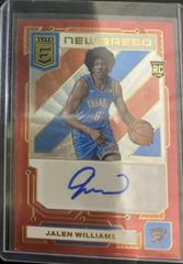 Jalen Williams [Red] #NB-JLW Basketball Cards 2022 Panini Donruss Elite New Breed Autographs Prices
