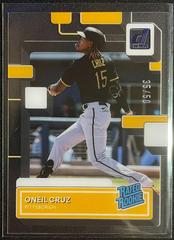 Oneil Cruz [Blue] #52 Baseball Cards 2022 Panini Chronicles Clearly Donruss Prices