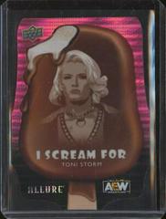 Toni Storm [Pink] #ISF-5 Wrestling Cards 2022 Upper Deck Allure AEW I Scream For Prices
