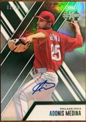 Adonis Medina [Autograph Emerald] #115 Baseball Cards 2017 Panini Elite Extra Edition Prices