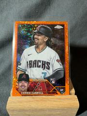 Corbin Carroll [SP Variation Orange Speckle] #USC220 Baseball Cards 2023 Topps Chrome Update Prices