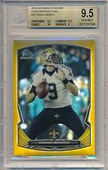 Drew Brees [Gold Refractor] #27 Football Cards 2014 Bowman Chrome Prices
