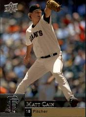 Matt Cain Baseball Cards 2009 Upper Deck Prices