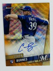 Corbin Burnes [Orange Wave Refractor] Baseball Cards 2019 Topps Finest Autographs Prices