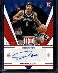 David Duke Jr. #HHR-DDJ Basketball Cards 2021 Panini Chronicles Hometown Heroes Rookie Autographs Prices