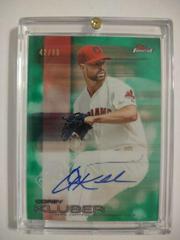 Corey Kluber [Green Refractor] Baseball Cards 2016 Topps Finest Autographs Prices