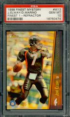 John Elway, Dan Marino [Refractor] #M13 Football Cards 1998 Topps Finest Mystery 1 Prices