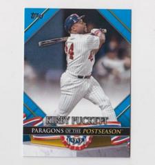 Kirby Puckett [Blue] Baseball Cards 2022 Topps Update Paragons of the Postseason Prices
