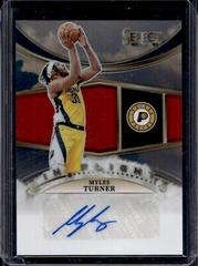Myles Turner [Red] #IFS-MYT Basketball Cards 2022 Panini Select In Flight Signatures Prices