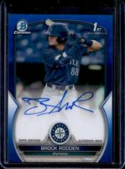 Brock Rodden [Blue] Baseball Cards 2023 Bowman Draft Chrome Prospect Autographs Prices