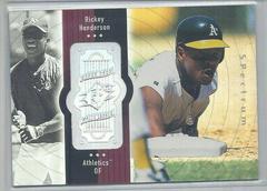 Rickey Henderson [Spectrum] Baseball Cards 1998 SPx Finite Prices