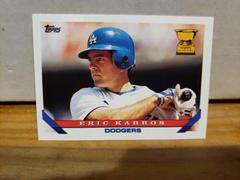 Eric Karros [Pre Production Sample] Baseball Cards 1993 Topps Prices