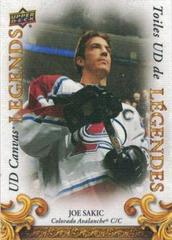 Joe Sakic #CL-11 Hockey Cards 2023 Upper Deck Tim Hortons Legends UD Canvas Legends Prices