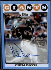 Chili Davis [Blue] Baseball Cards 2023 Topps Archives 2008 Fan Favorites Autographs Prices