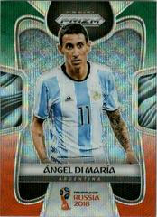 Angel Di Maria [Green & Orange Wave] Soccer Cards 2018 Panini Prizm World Cup Prices