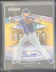Bobby Witt Jr. [Autograph Gold Prizm] #P-BW Baseball Cards 2021 Panini Prizm Draft Picks Prospects Prices