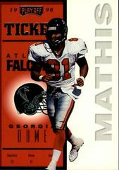 Terance Mathis #4 Football Cards 1998 Playoff Contenders Ticket Prices